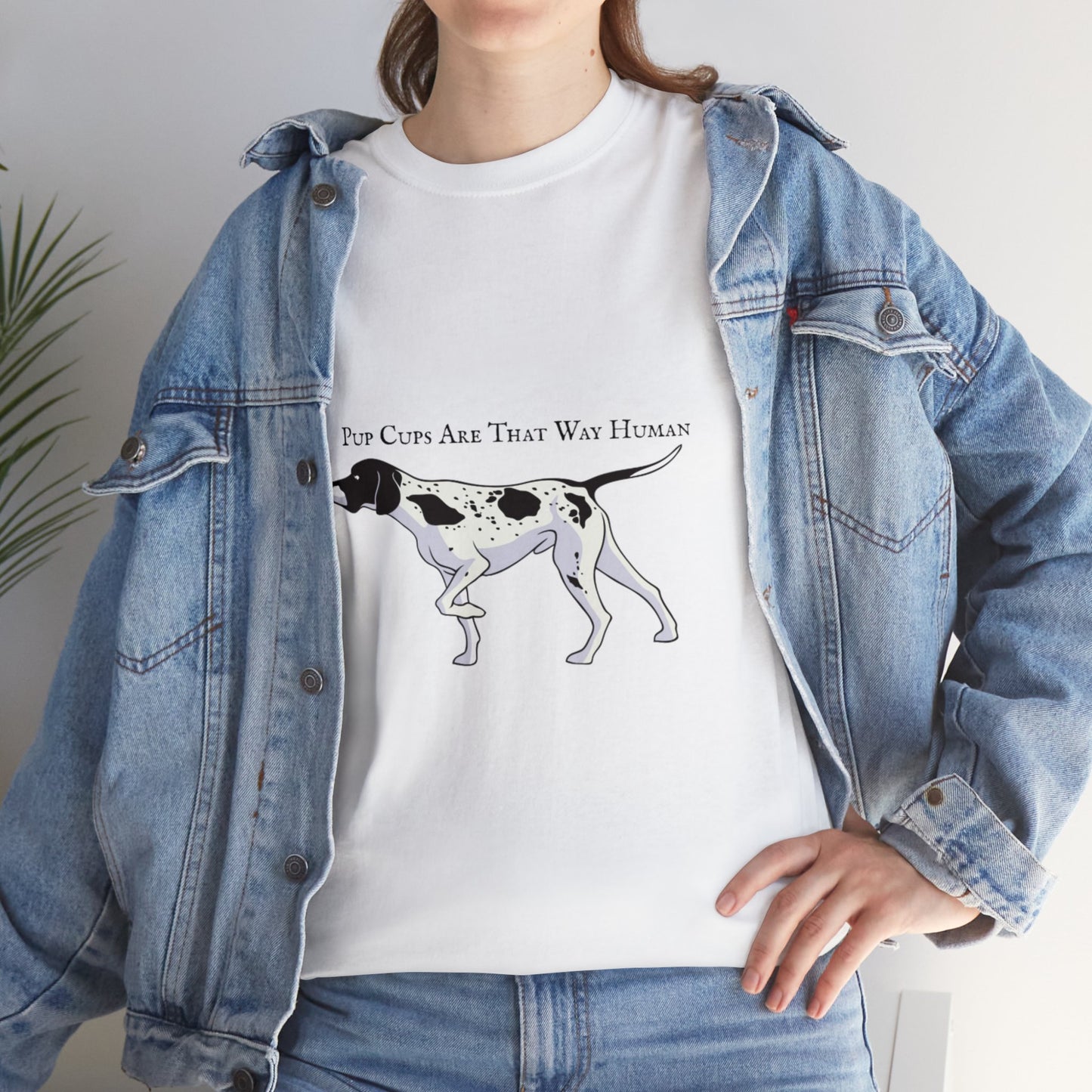 Unisex "Pup Cup" Heavy Cotton Tee. Unisex, Dog Lover, Dog Mom, Dog Dad, Birthday Gift, Funny Shirt, Gift For Dog Owner.
