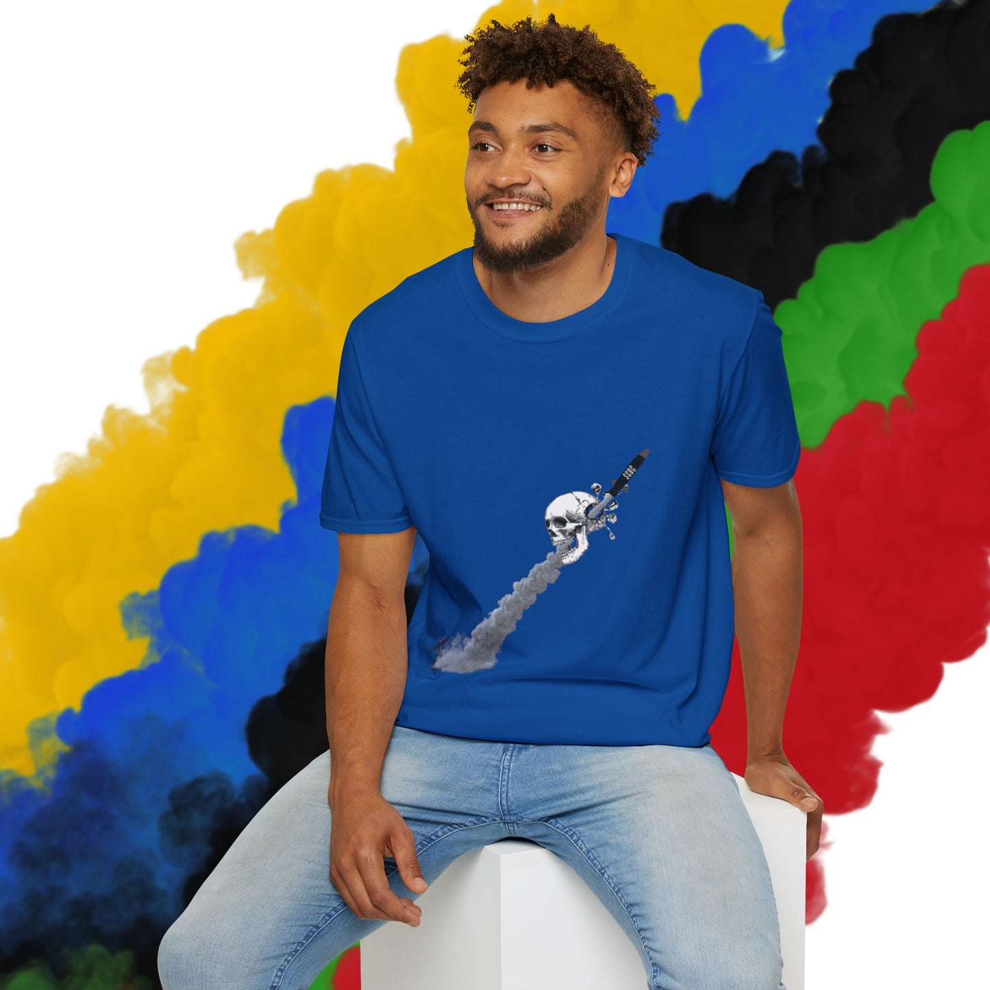 Unisex "Skull Invasion"  Soft-style T-Shirt. Graphic T-Shirt, Streetwear, Branded T-Shirt, Original Design, Unisex T-Shirt, Birthday Gift