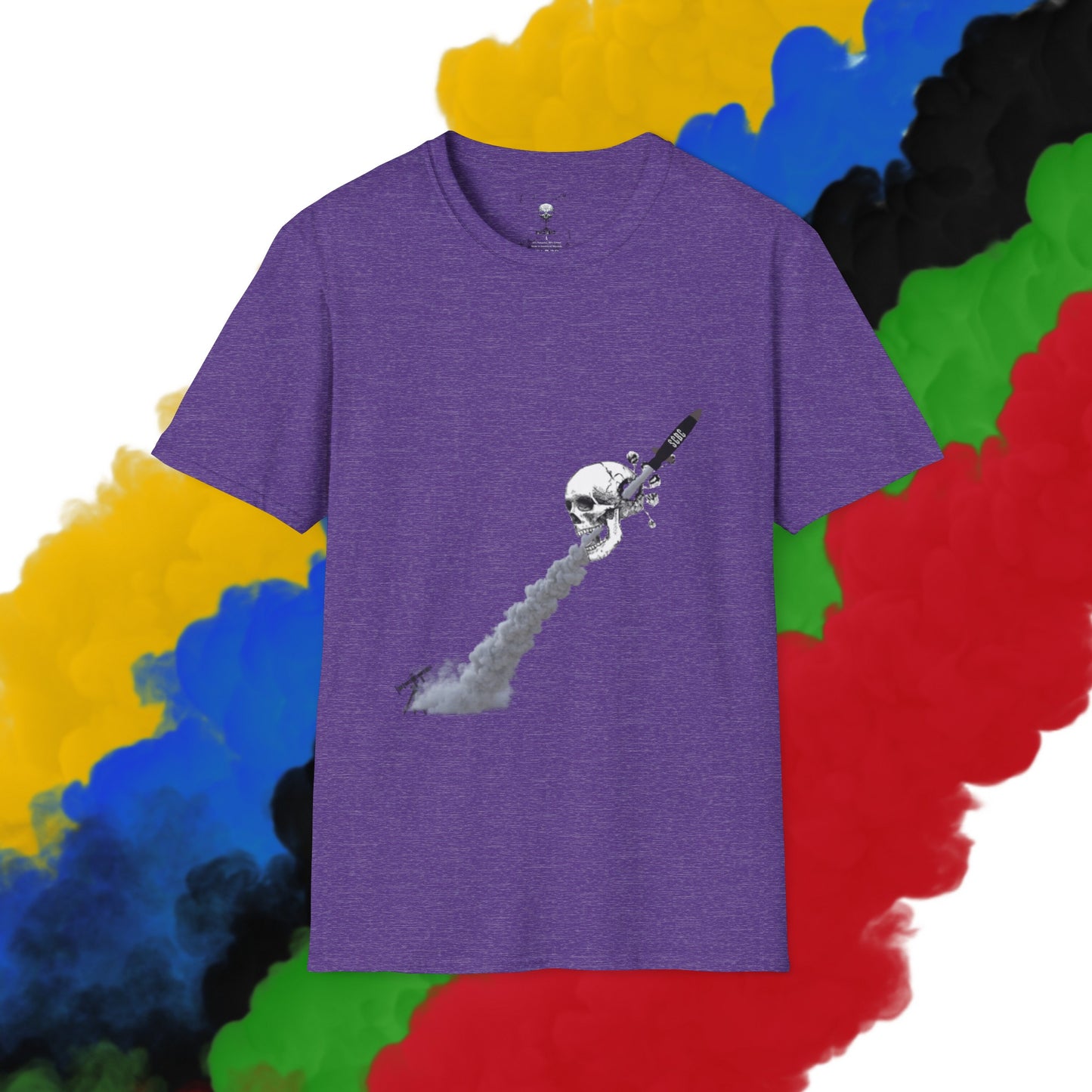 Unisex "Skull Invasion"  Soft-style T-Shirt. Graphic T-Shirt, Streetwear, Branded T-Shirt, Original Design, Unisex T-Shirt, Birthday Gift