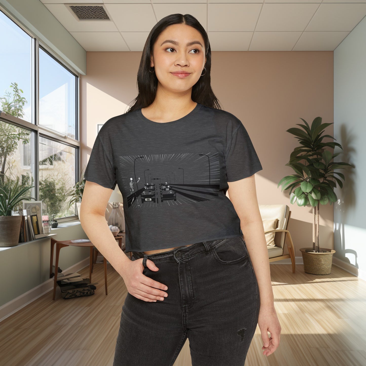 Women's "Aye Taxi" Festival Crop Top. Graphic T-Shirt, Streetwear, Branded T-Shirt, Original Design, Unisex, Crop Top, Summer Shirt, NYC