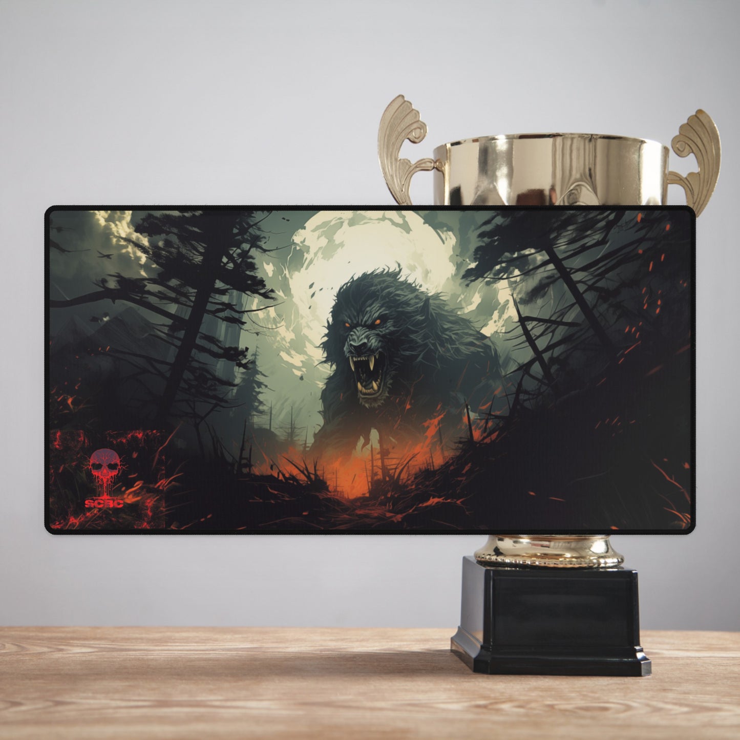 SCBC: "Grand Loup" Play Mat. Magic The Gathering. Flesh & Blood. Yugioh. Card Game. Pokemon. Cards. Fun. Play Mat. Birthday Gift. Gift For Nerds.