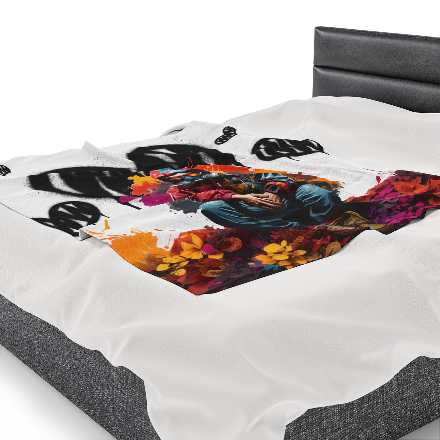 Velveteen "Hearts" Plush Blanket: Valentine's Day. Valentines Day Gift. Unisex. Hearts. Love. Birthday Gift. Gift For Him. Gift for Her.