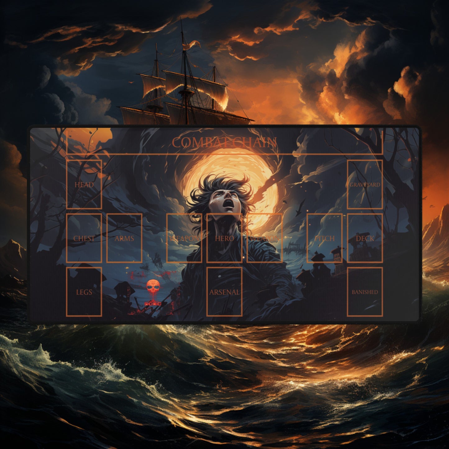 SCBC: "Own The Night" Play Mat. Flesh & Blood. Card Game. MTG. Cards. Fun. Play Mat. Birthday Gift. Gift For Nerds.