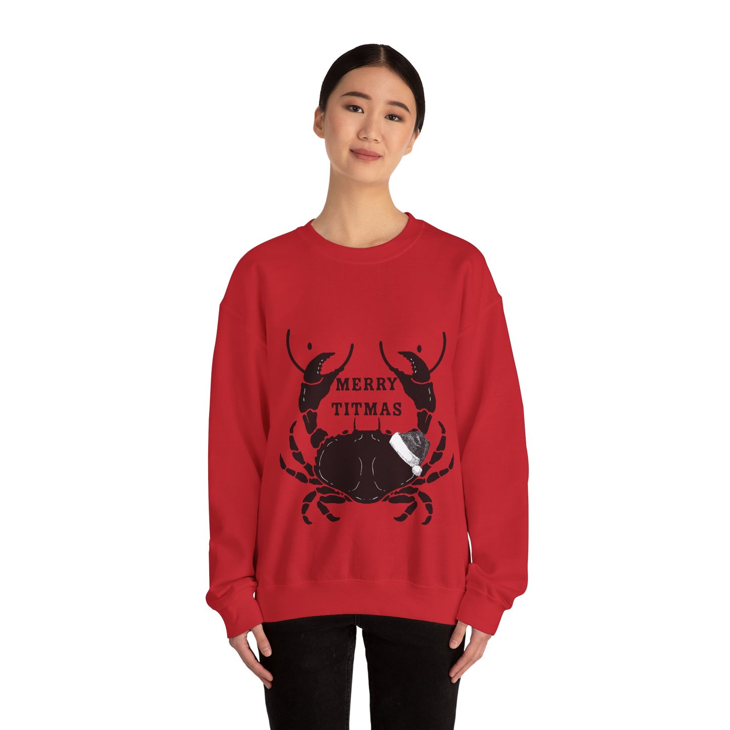 Unisex Heavy Blend Funny Christmas Crewneck Sweatshirt. Funny Sweater. Christmas Sweater. Stocking Stuffer. Fishing Gear. Christmas Clothes
