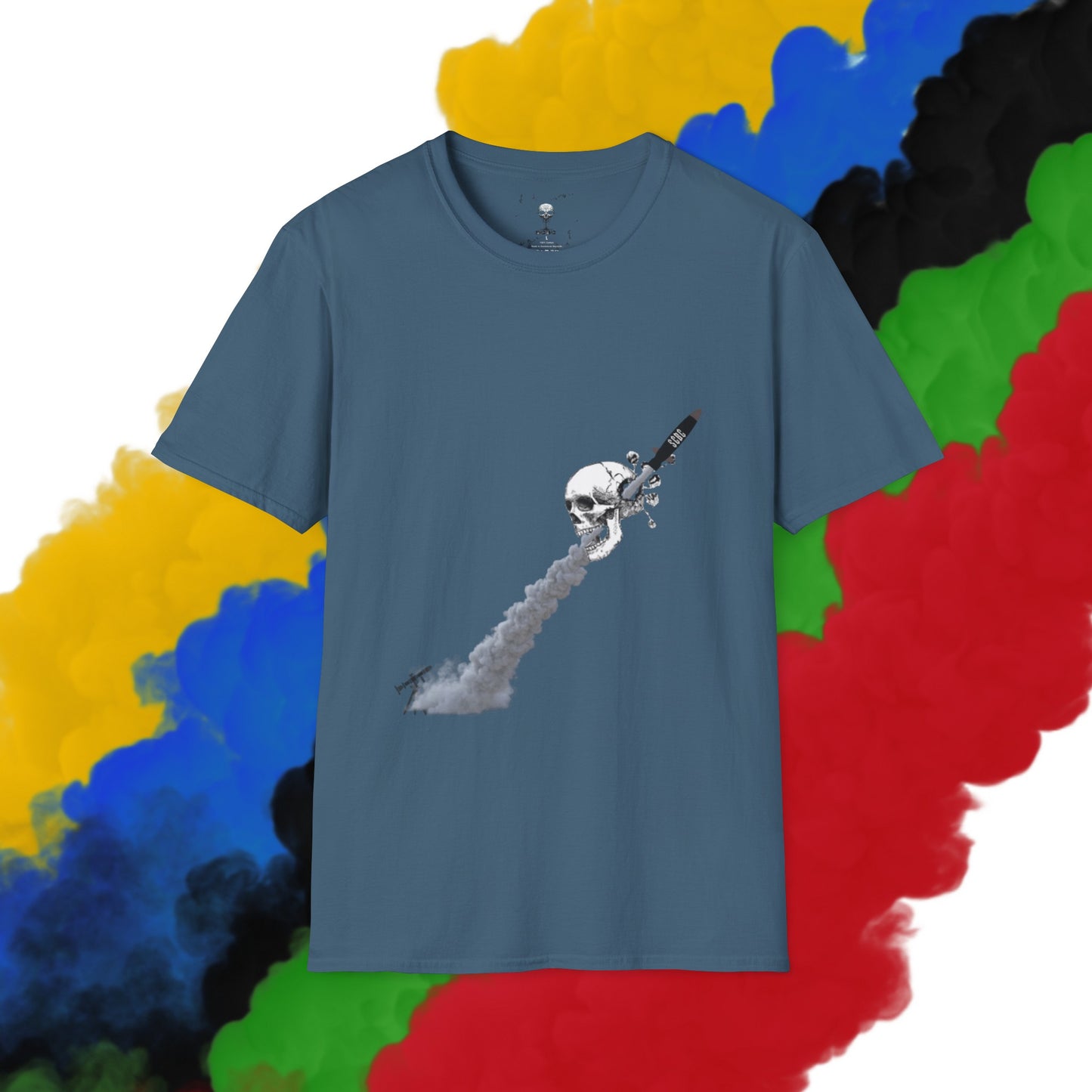 Unisex "Skull Invasion"  Soft-style T-Shirt. Graphic T-Shirt, Streetwear, Branded T-Shirt, Original Design, Unisex T-Shirt, Birthday Gift