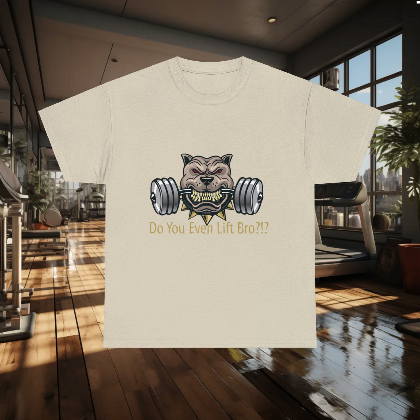 Unisex "Power Lifter"Heavy Cotton Tee. Gym Shirt. Workout Clothes. Unisex. Dog Lover. Pitfall. Animal Lover. Birthday Gift