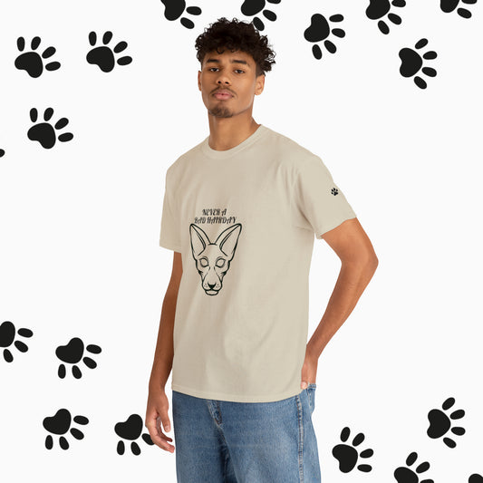 Unisex Sphynx Cat Heavy Cotton Tee. Cat Lover. Cat T-Shirt. Animal Lover. Cat Mom, Cat Dad, Birthday Gift. Cat Lady. Unisex. T-Shirt.