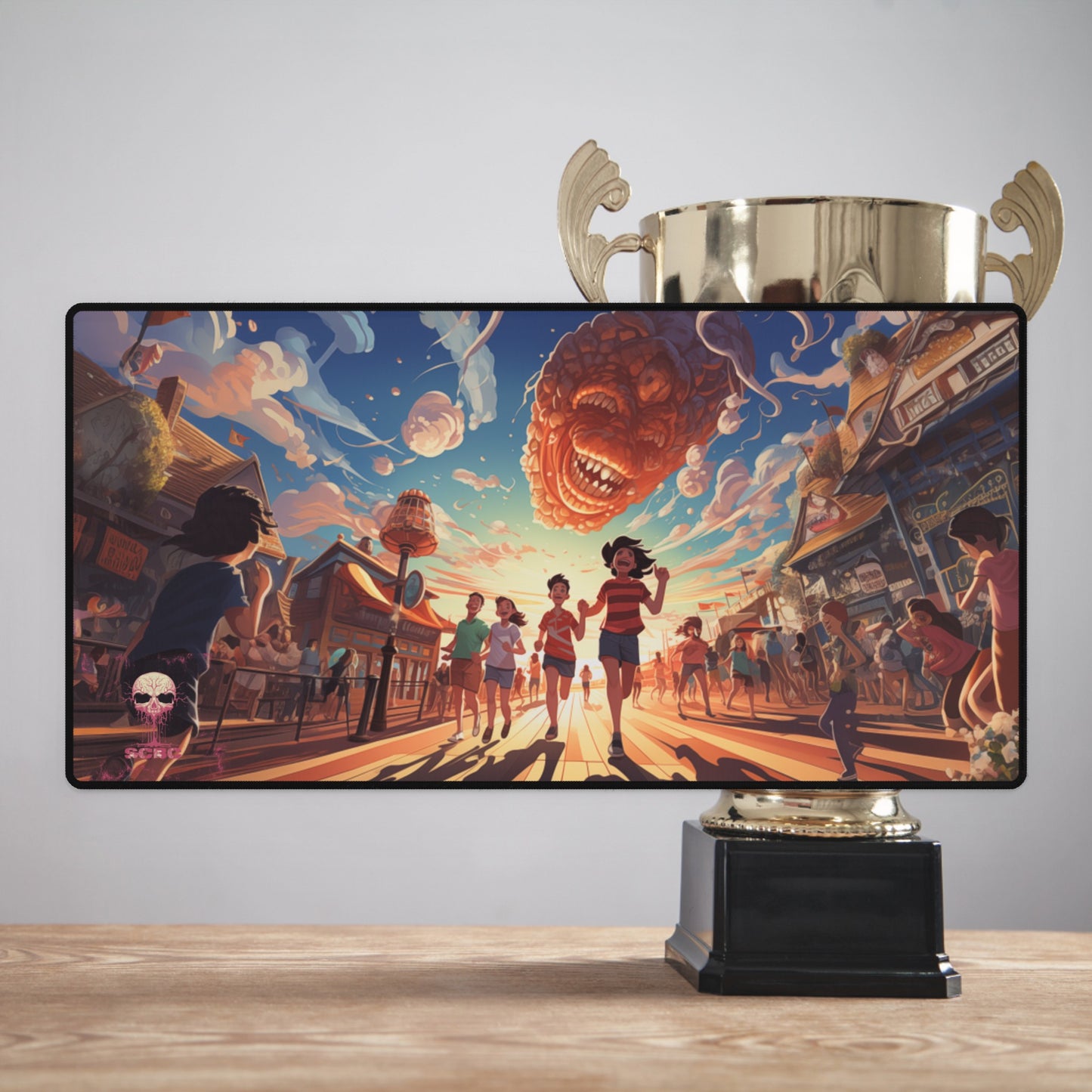 SCBC: "Invader" Play Mat. Magic The Gathering. Flesh & Blood. Yugioh. Card Game. Pokemon. Cards. Fun. Play Mat. Birthday Gift. Gift For Nerds.