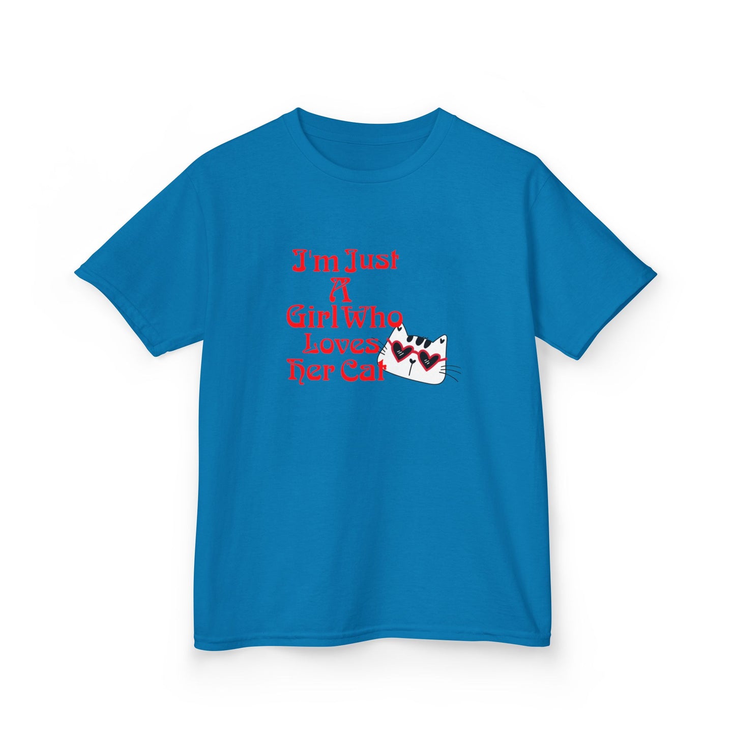 Cat Lover Kids Heavy Cotton Tee