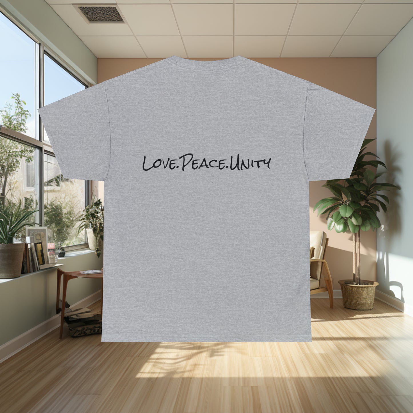 Unisex Peace In The Middle East Heavy Cotton Tee. T-Shirt. Streetwear. Peace Shirt. Palestine. Israel. Unisex. Gift For Him. Gift For Her.