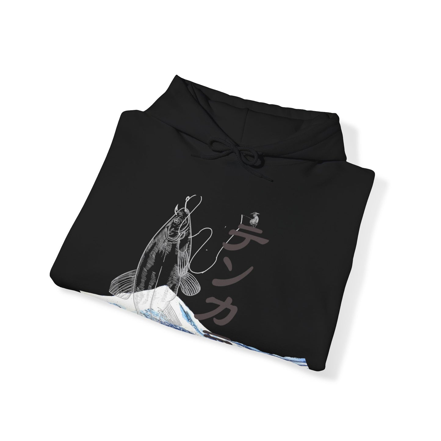 Unisex "Fly Fishing" Heavy Blend™ Hooded Sweatshirt. Graphic Sweater. Japanese. Hoodie. Gift For Him. Gift For Her. Fisherman. Fishing Gear