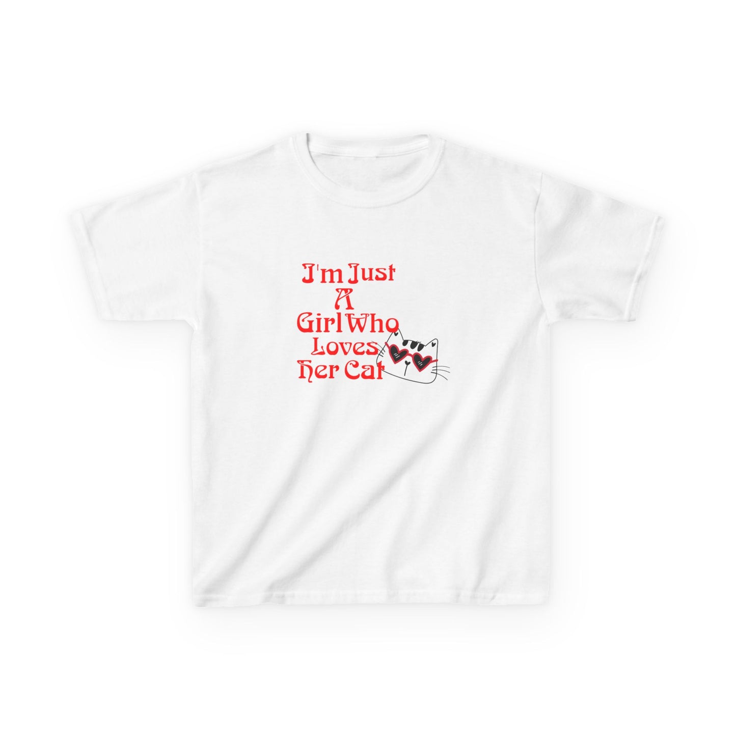 Cat Lover Kids Heavy Cotton Tee
