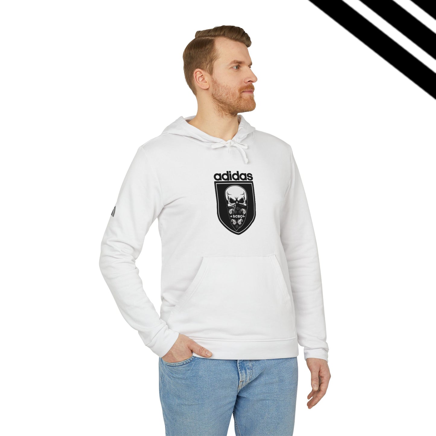 Adidas-SCBC Merge Collection. "Year 3949" Hooded Sweatshirt. Winter Release. Adidas Hoodie. Vintage Re-birth. Adidas.