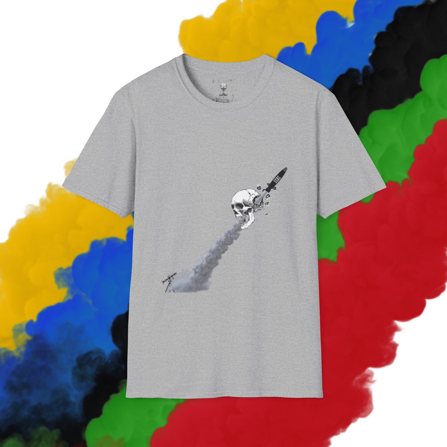 Unisex "Skull Invasion"  Soft-style T-Shirt. Graphic T-Shirt, Streetwear, Branded T-Shirt, Original Design, Unisex T-Shirt, Birthday Gift