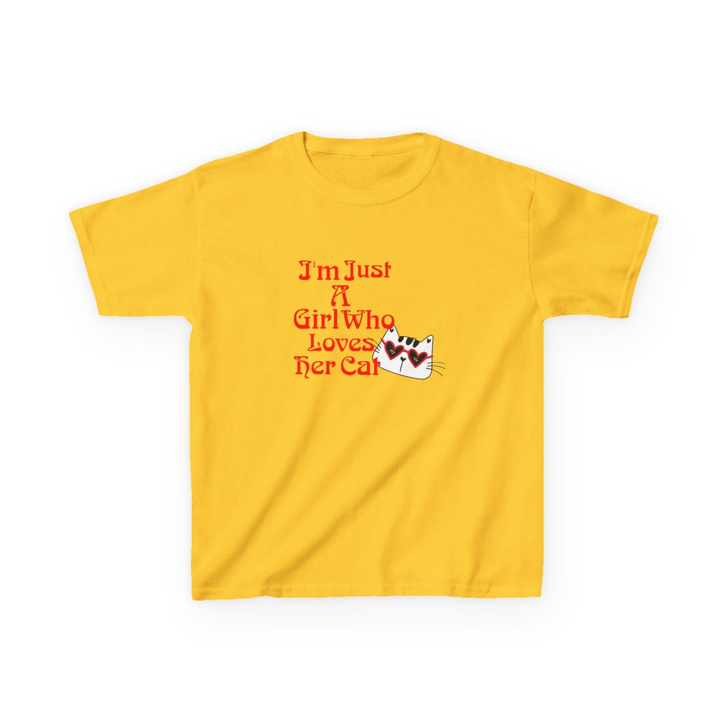Cat Lover Kids Heavy Cotton Tee