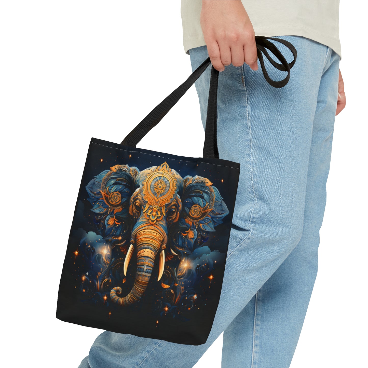 Elephant Tote Bag. This Shoulder Bag Provides Comfort & Has a Beautiful Elephant Design. Perfect Gift For Her, Birthday Gift or Grocery Bag