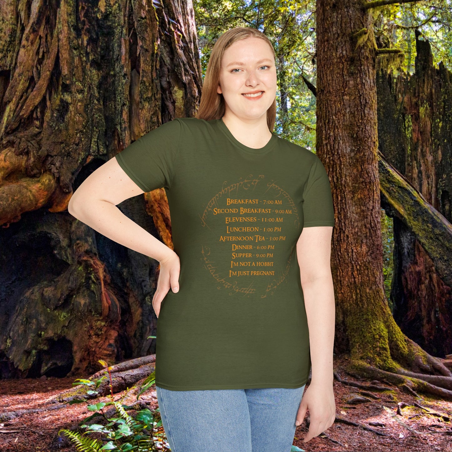 Unisex SCBC "Hungry Mama" Softstyle T-Shirt. Pregnancy Clothes. Maternity Shirt. Baby Shower Gift. Gift For Her. Graphic T-Shirt