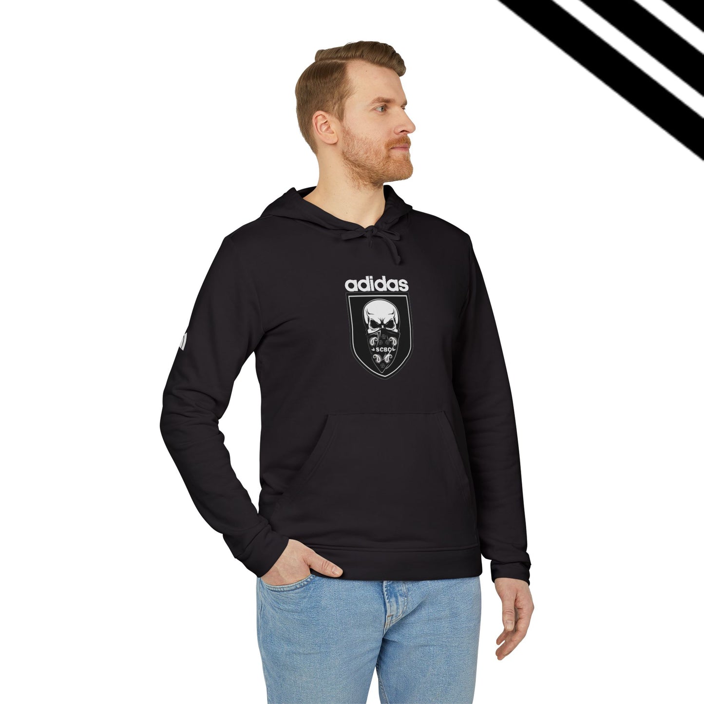 Adidas-SCBC Merge Collection. "Year 3949" Hooded Sweatshirt. Winter Release. Adidas Hoodie. Vintage Re-birth. Adidas.