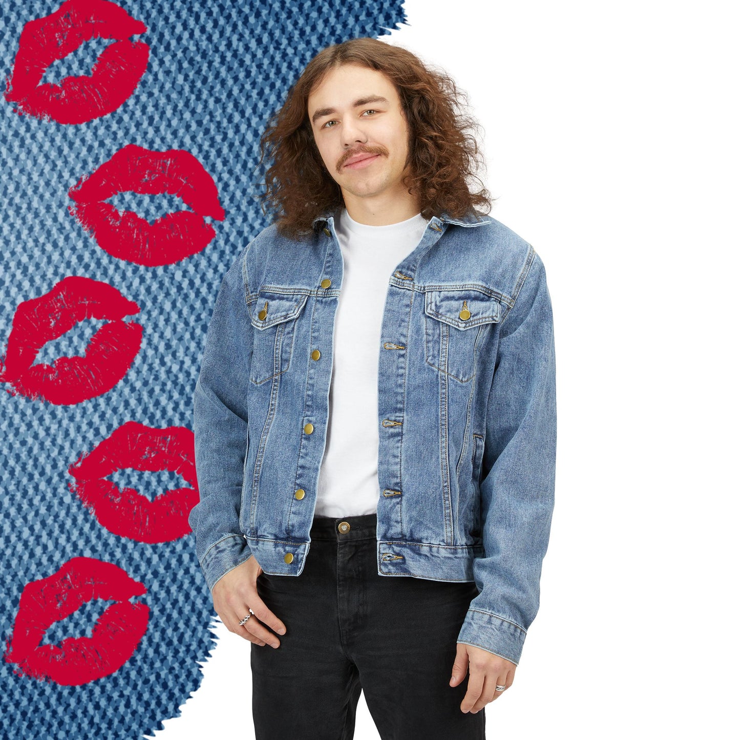 Delicious  Lip Service Men's Denim Jacket