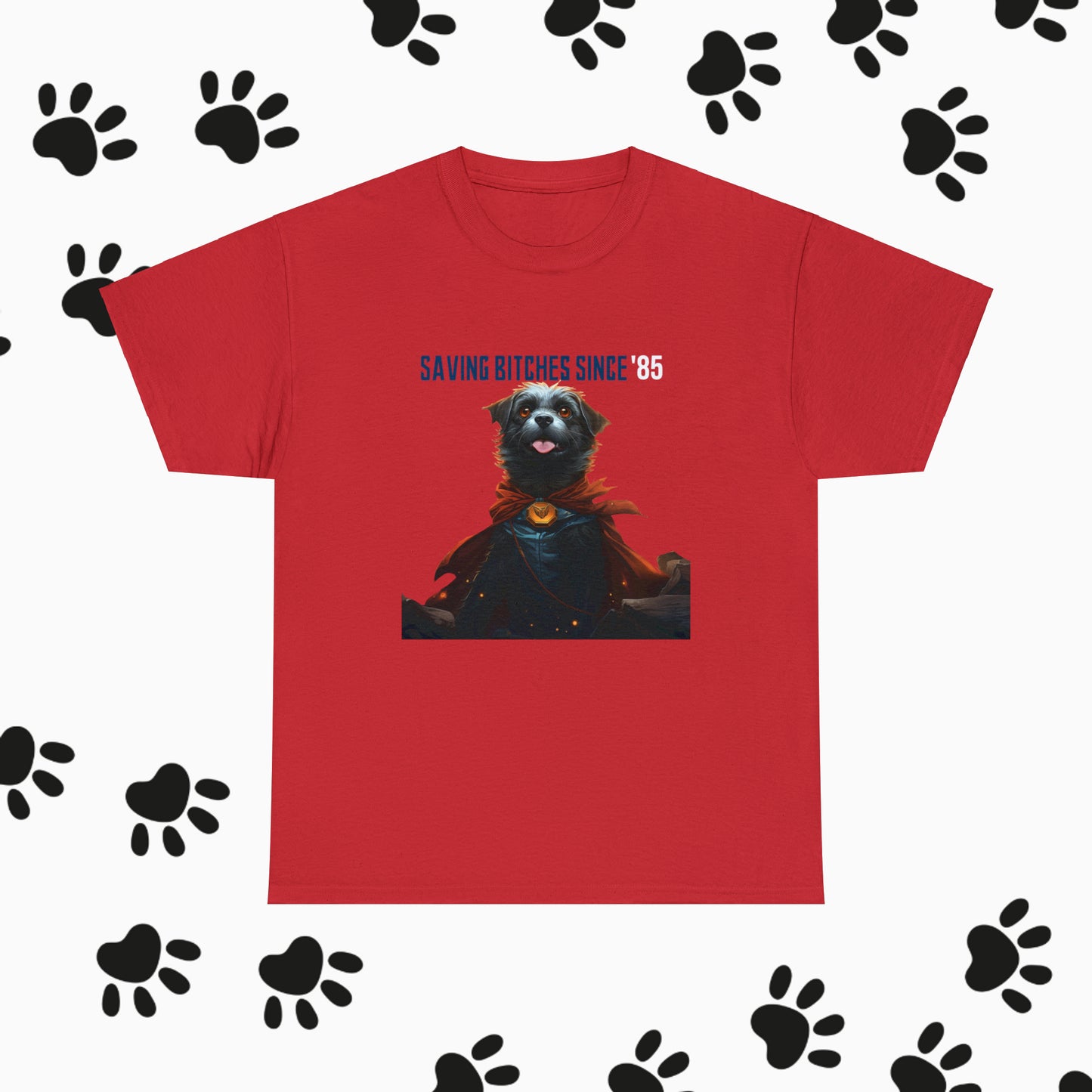 Unisex "Super Dog" Heavy Cotton Tee: Super Dog. Dog T-Shirt. Dog Lover. Animal Lover. Birthday Gift. Graphic T-shirt. Unisex