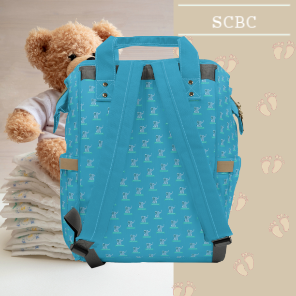 Multifunctional SCBC "Hello World" Diaper Bag.Baby Bag, New Mom, Infant Apparel, Baby Accessories, Baby Boy, Baby Girl, Backpack, Diaper Bag