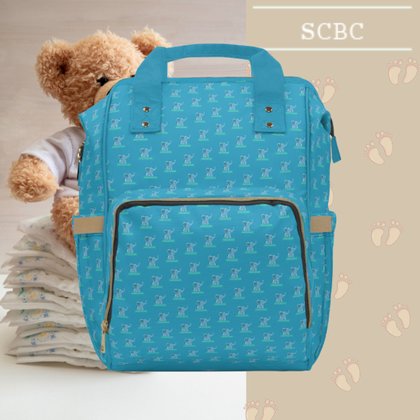 Multifunctional SCBC "Hello World" Diaper Bag.Baby Bag, New Mom, Infant Apparel, Baby Accessories, Baby Boy, Baby Girl, Backpack, Diaper Bag