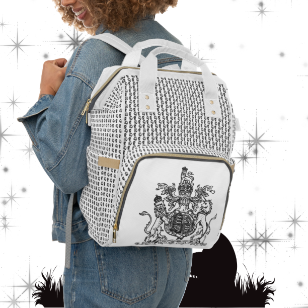 Multifunctional SCBC "Royalty" Diaper Bag. Baby Bag, New Mom, Infant Apparel, Baby Accessories, Baby Boy, Baby Girl, Backpack, Diaper Bag