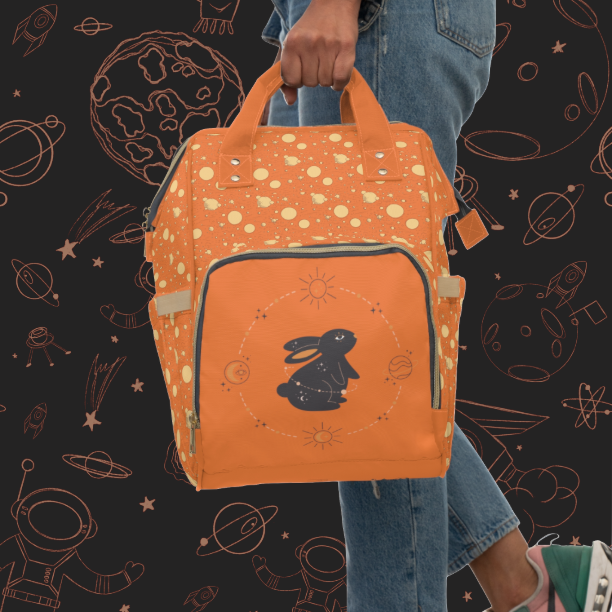 Multifunctional SCBC "Munchkin" Diaper Bag. Baby Bag, New Mom, Infant Apparel, Baby Accessories, Baby Boy, Baby Girl, Backpack, Diaper Bag