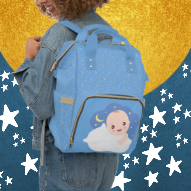 Multifunctional SCBC "Gum Drop" Diaper Bag. Baby Bag, New Mom, Infant Apparel, Baby Accessories, Baby Boy, Baby Girl, Backpack, Diaper Bag