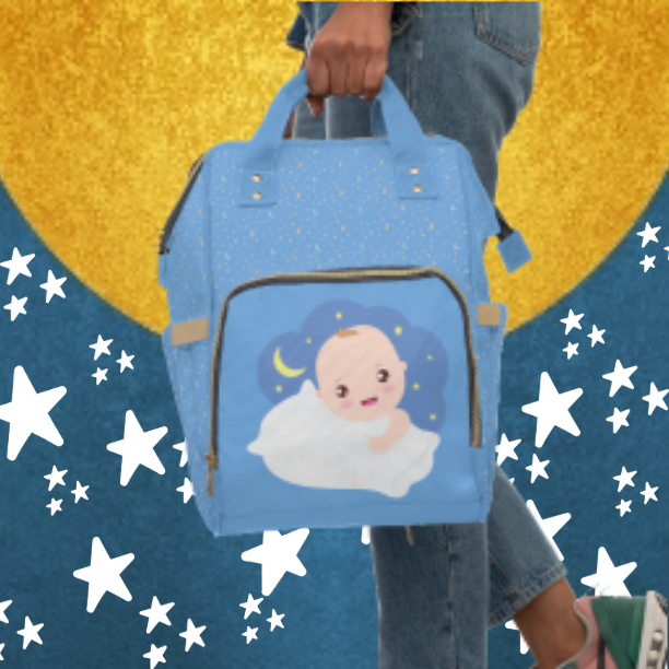 Multifunctional SCBC "Gum Drop" Diaper Bag. Baby Bag, New Mom, Infant Apparel, Baby Accessories, Baby Boy, Baby Girl, Backpack, Diaper Bag