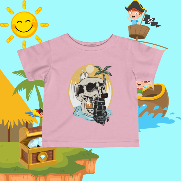 SCBC "Pirate Island" Infant Fine Jersey Tee. Baby Clothes, Infant, Baby Shirt, Baby Accessories, Pirate Shirt, Toddler Clothes, Kids Clothes
