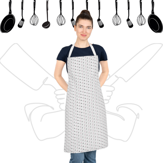 Adult "Pork Math"  Apron (AOP): Apron. Butcher Apron. Funny Apron. Butcher. Gift For Chef. Kitchen Apron. Gift For Mom. Gift For Homecooks