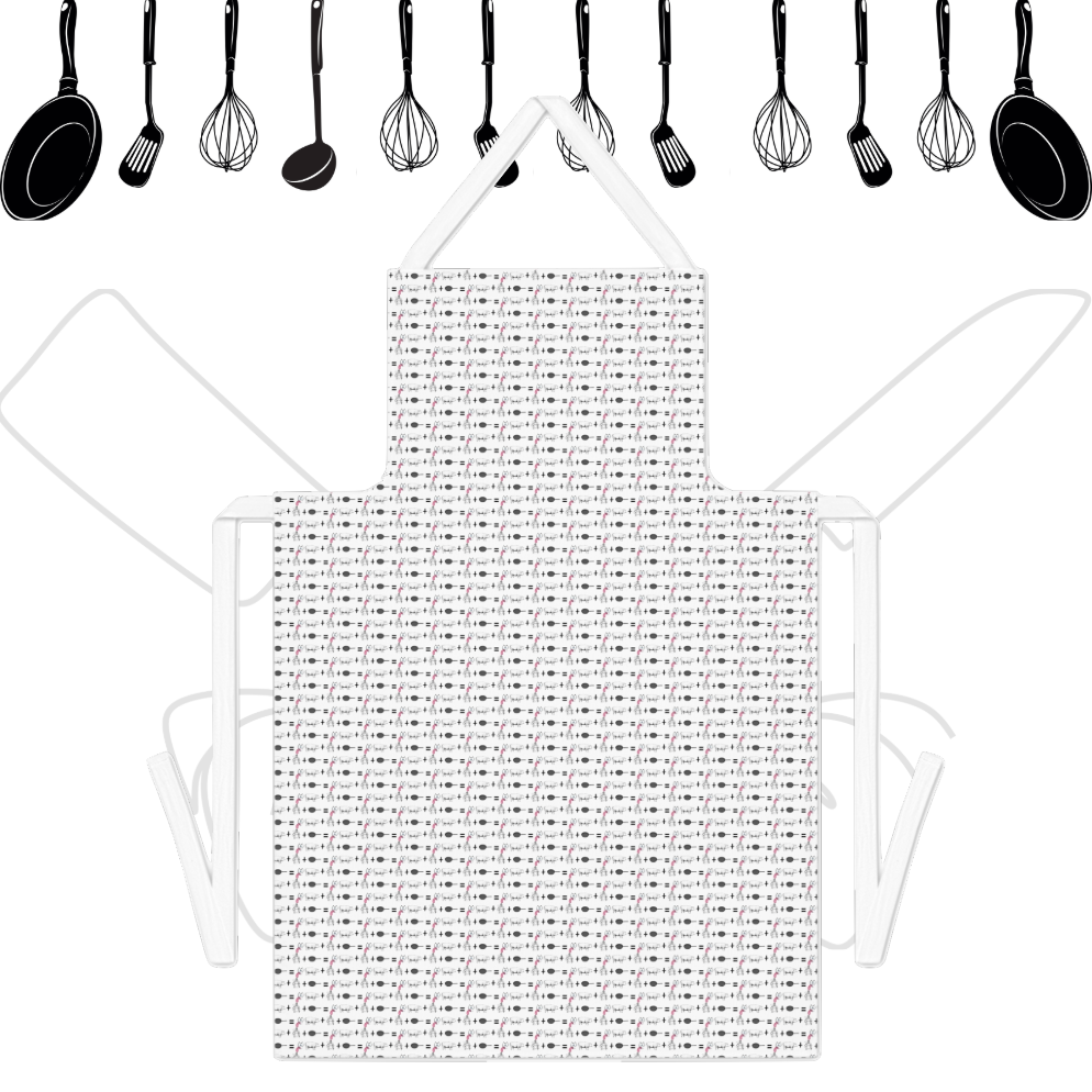 Adult "Pork Math"  Apron (AOP): Apron. Butcher Apron. Funny Apron. Butcher. Gift For Chef. Kitchen Apron. Gift For Mom. Gift For Homecooks