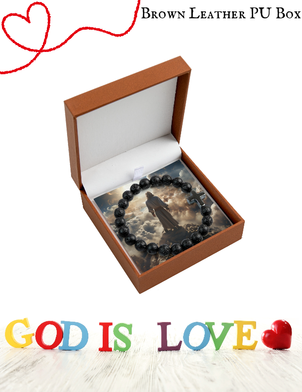 God Is King Cross Bead Bracelet. Crucifix. Christian/Catholic. Religious Jewelry. Christian Religious Jewelry. Prayer Bands. Jesus Bracelet