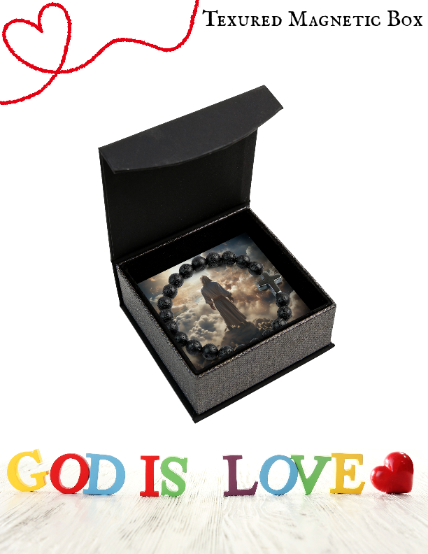 God Is King Cross Bead Bracelet. Crucifix. Christian/Catholic. Religious Jewelry. Christian Religious Jewelry. Prayer Bands. Jesus Bracelet