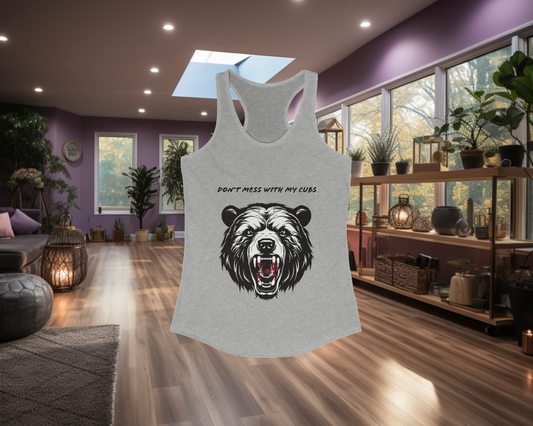 Women's "Mama Bear" Racerback Tank. Great For Yoga & The Gym. Gift For New Moms Gift For Mom Gift For Grandma. Birthday/Christmas Gift