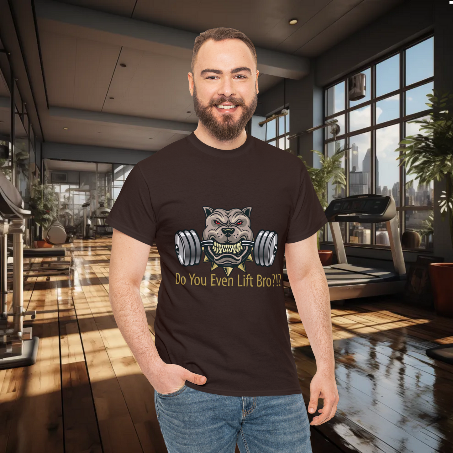 Unisex "Power Lifter"Heavy Cotton Tee. Gym Shirt. Workout Clothes. Unisex. Dog Lover. Pitfall. Animal Lover. Birthday Gift