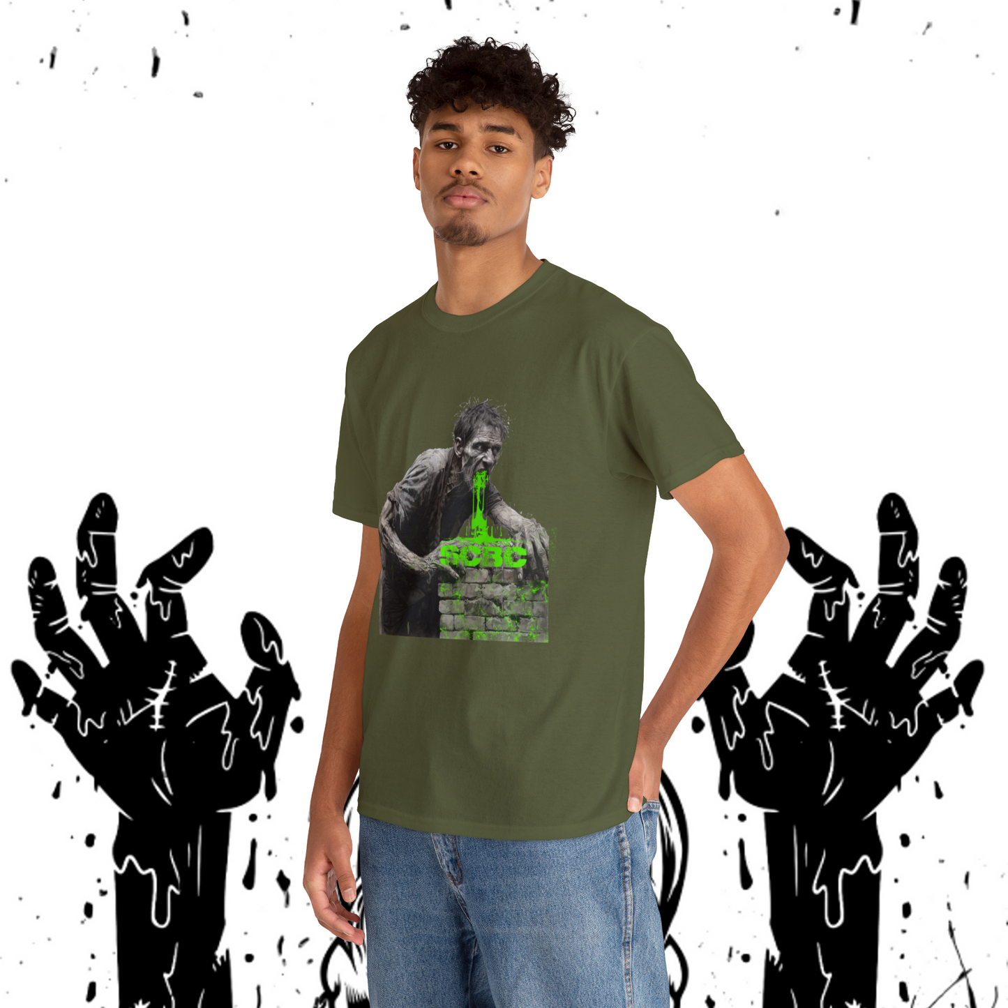 Unisex SCBC Brand Heavy Cotton Tee. Graphic T-Shirt. Streetwear. Branded T-Shirt. Original Design. Unisex T-Shirt. Birthday Gift.