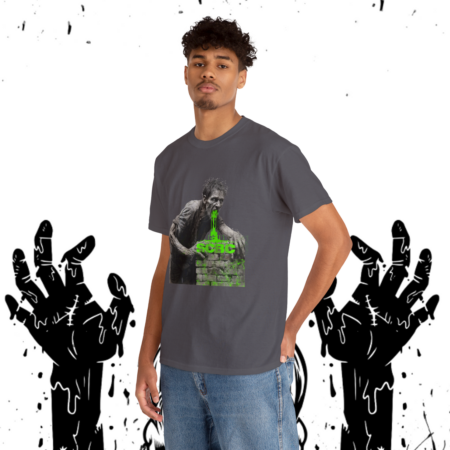 Unisex SCBC Brand Heavy Cotton Tee. Graphic T-Shirt. Streetwear. Branded T-Shirt. Original Design. Unisex T-Shirt. Birthday Gift.