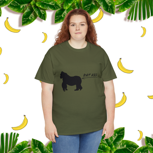 Unisex "Dat Ass" Heavy Cotton Tee. Unisex. Humorous T-Shirt. Animal Print. Gift For Animal Lover. Birthday Gift. Gift For Him. Gift For Her